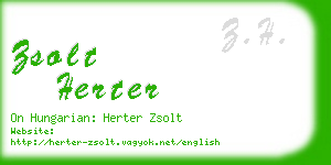 zsolt herter business card